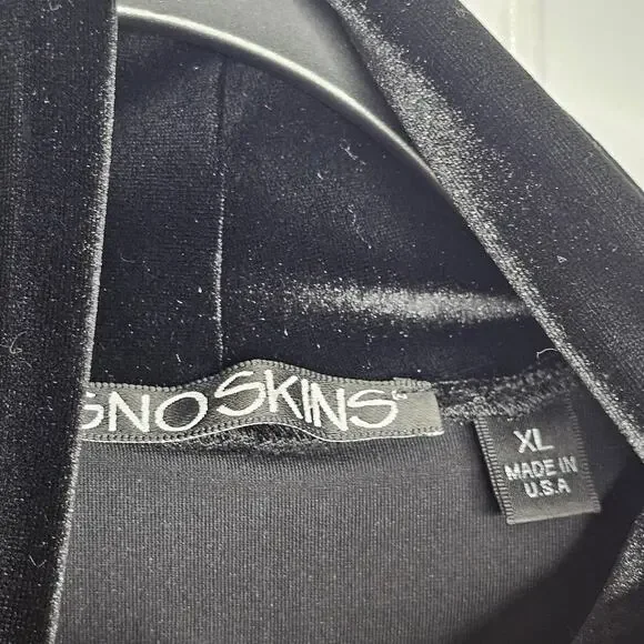 Sno Skins Women's Black Plush Velvet Turtleneck Sweater Size XL Pullover Cozy - Picture 6 of 10